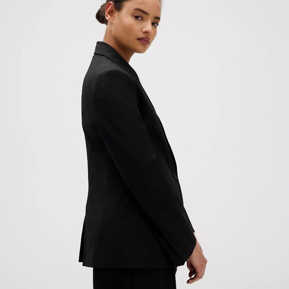 NWT CALVIN KLEIN Women's Refined Stretch Cinch Blazer Black Size Small - Picture 4 of 11